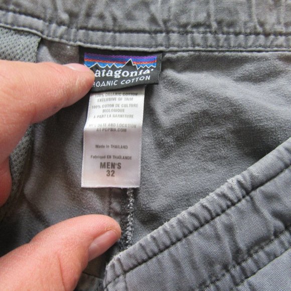 Mens Vtg Patagonia Organic Cotton Drawstring Shorts Sz 32 Lot of 2 - Picture 8 of 9